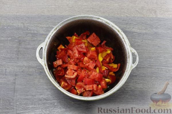 Салат из тыквы с болгарским перцем и морковью (на зиму)