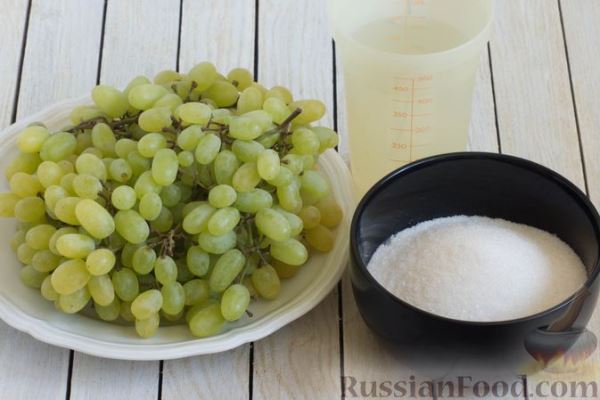 Виноград в сахарном сиропе (на зиму)