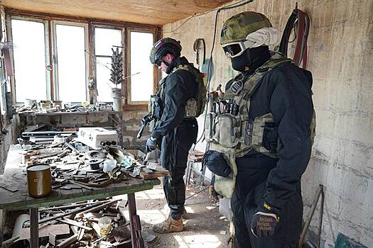 Росгвардейцы нашли цех бригады «Азов» в ДНР со взрывчаткой